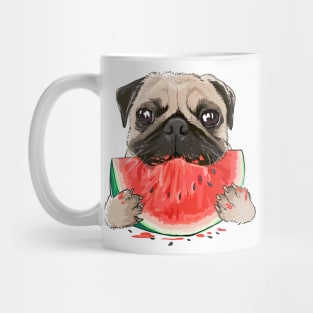 Pug Watermelon Mug